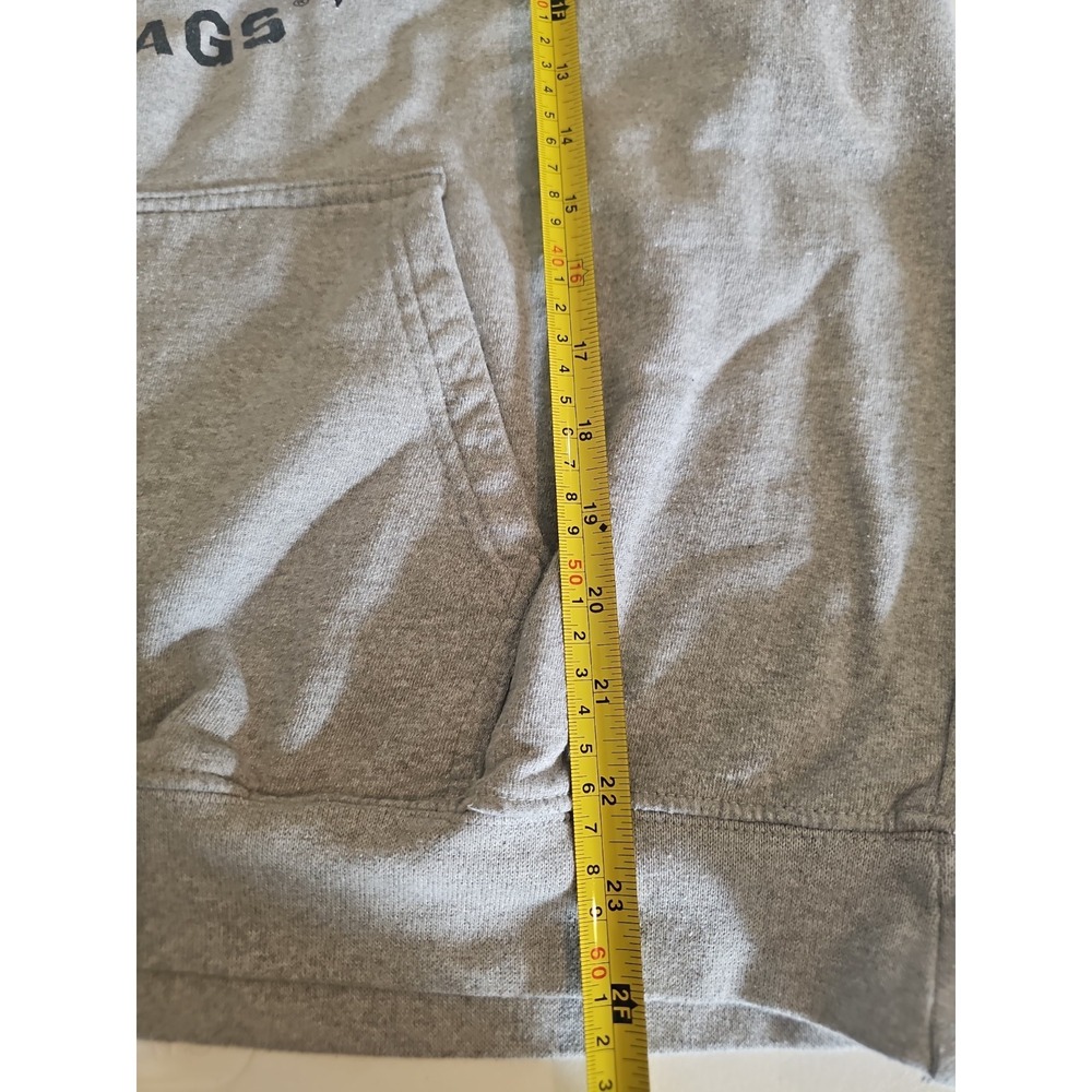 Looney Tunes Bugs‎ Bunny Six Flags Hoodie Womens 2XL Gray Graphic Pullover - Picture 4 of 5
